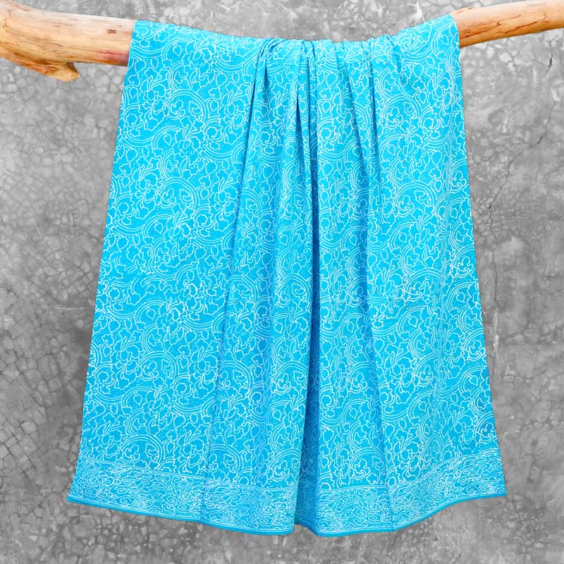 Batik Sarong Rayon Bermuda Clouds