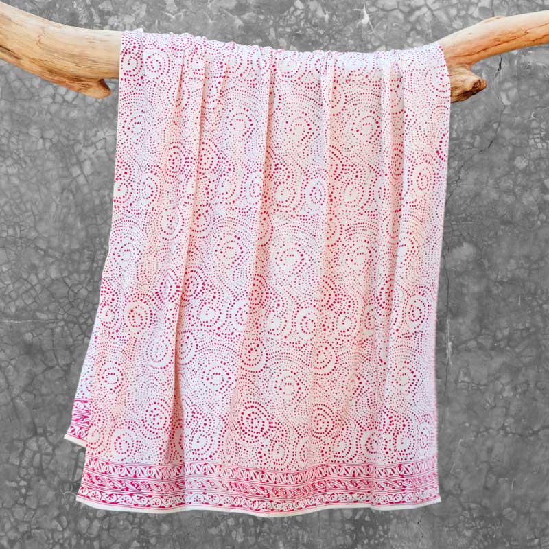 Batik Sarong Rayon Flamingo African Swirl