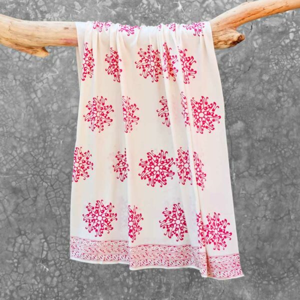 Batik Sarong Rayon Flamingo Pita Flower