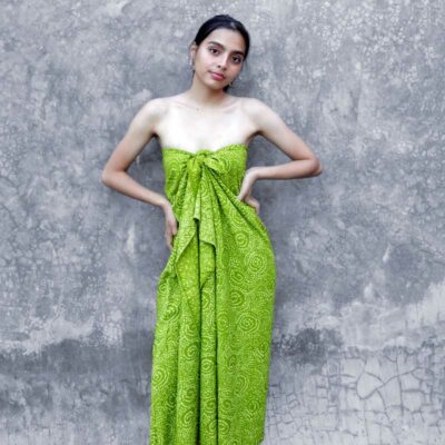 Batik Sarong – Rayon – Lime Delight