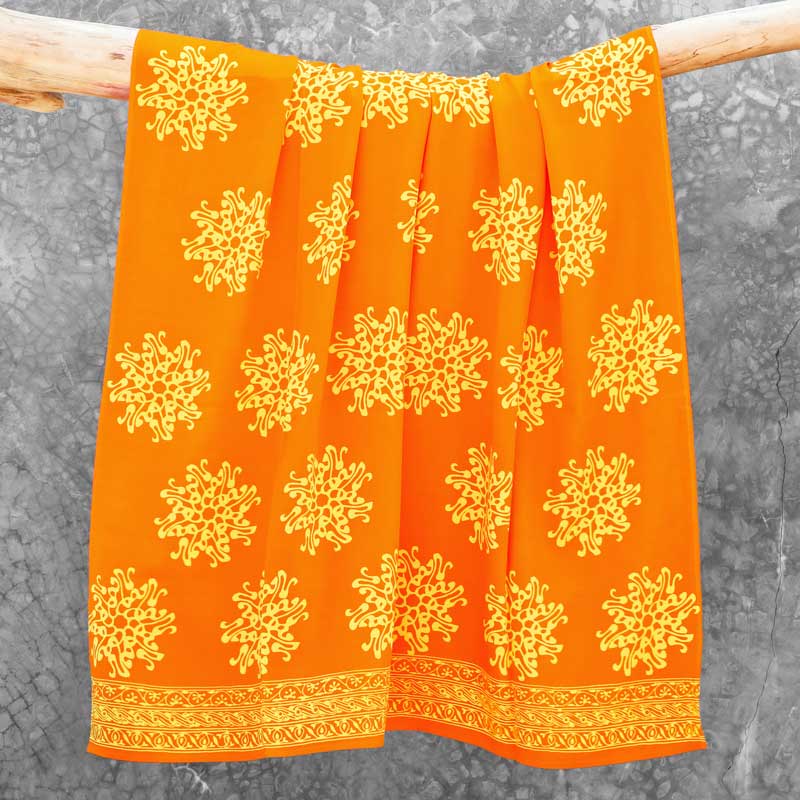 Batik Sarong Rayon Orangina Pita Flower