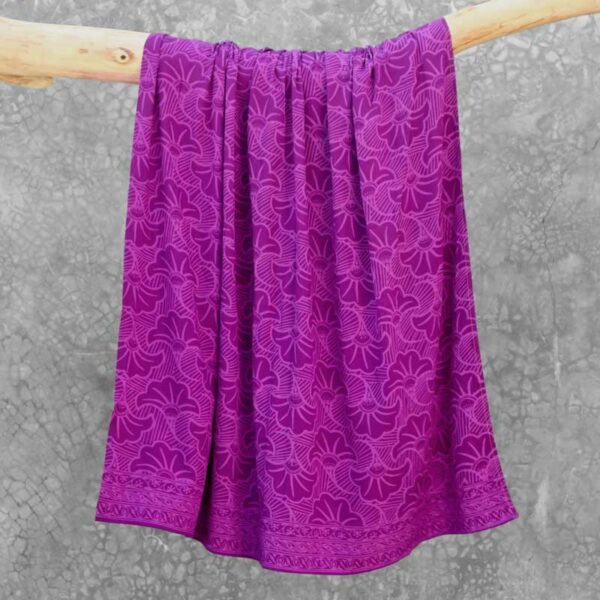 Batik Sarong Rayon Purple Dream Wedding Flowers