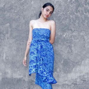 Batik Sarong Rayon Turquoise Blue